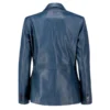 Dashing 2-Button Lambskin Blazer Leather Jacket