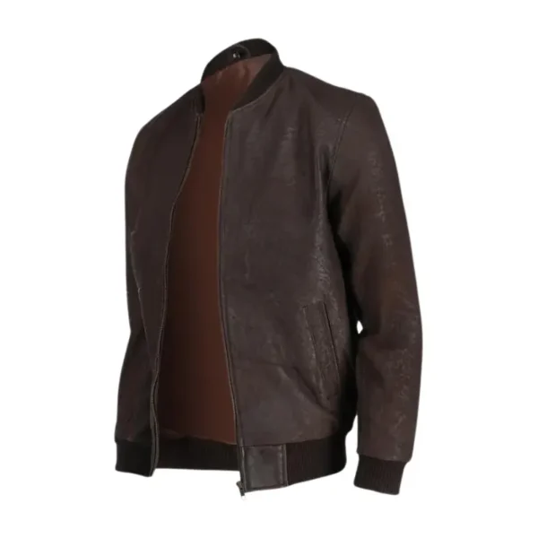 Quilted Buff Soft Leather Jacket For Women